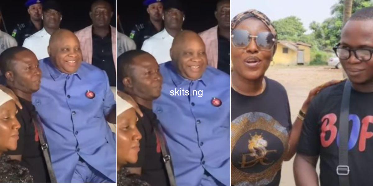 Man sentenced to death for stealing a fowl meets osun governor after pardon video