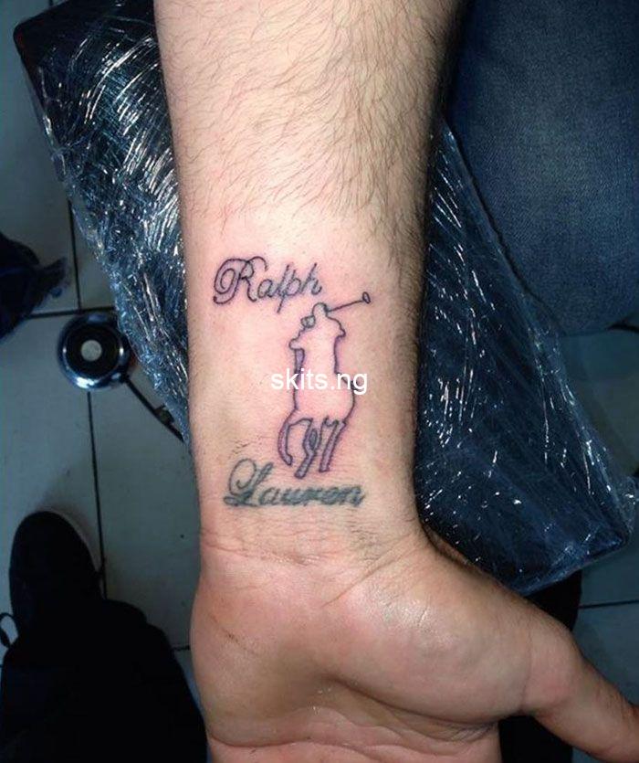 Man covers tattoo of exs name with gun after breakup photos