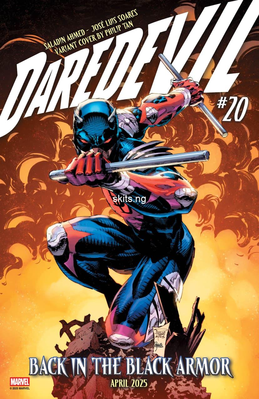 Matt murdocks black armor suit returns in daredevil 20 preview