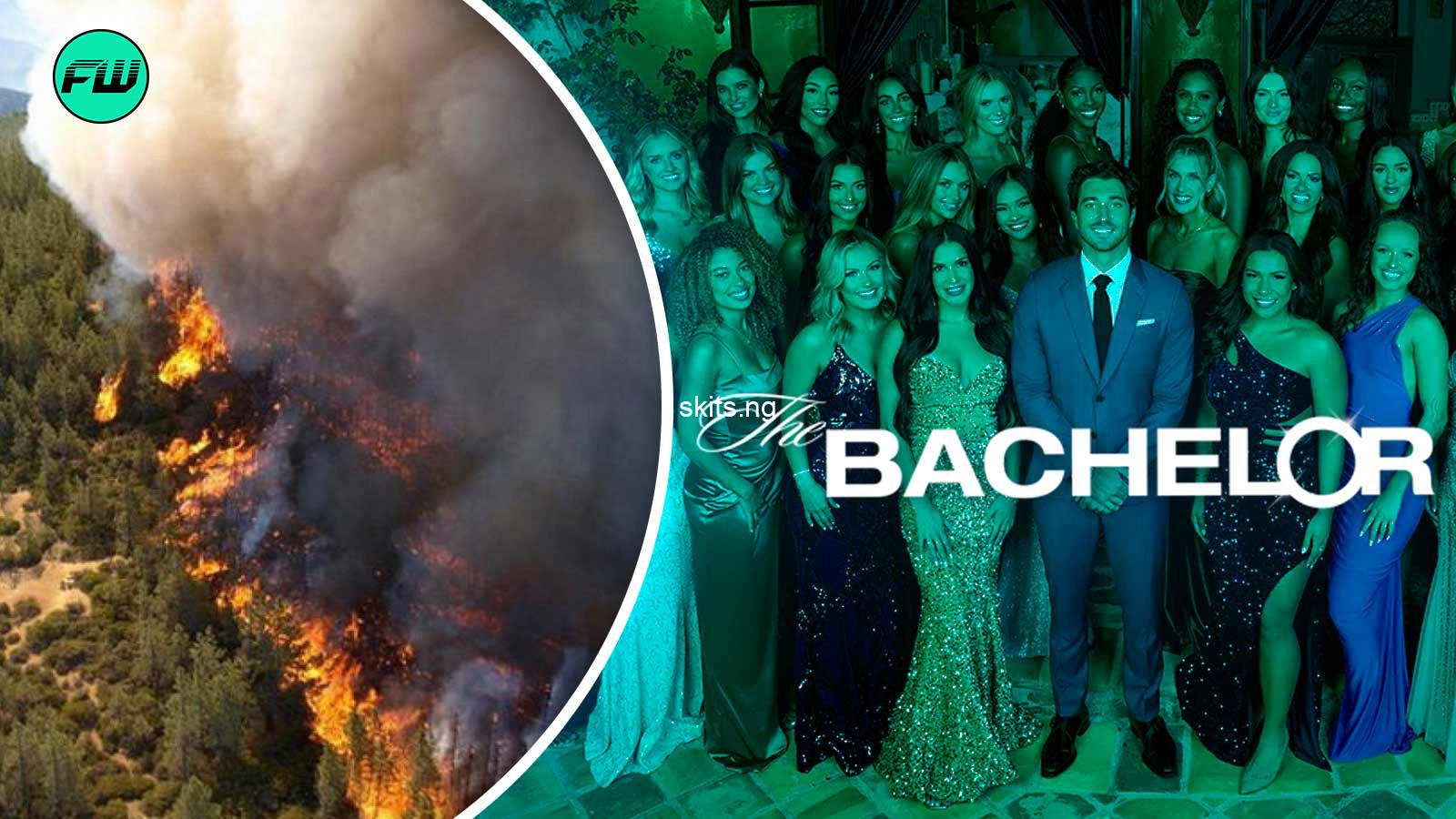 Terrifying california fires did burn the bachelor mansion but not in