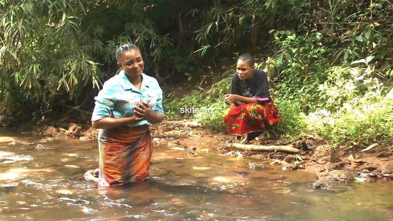 They mocked humiliated the wife cos she is barren but shocked to see the river goddess helped her