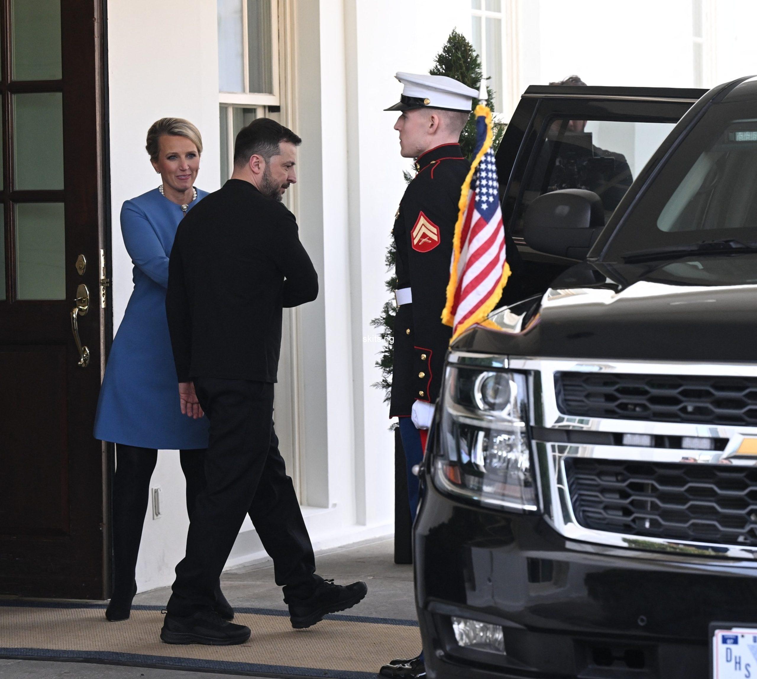 Zelensky leaves white house after being kicked out by trump following contentious white house meeting videos