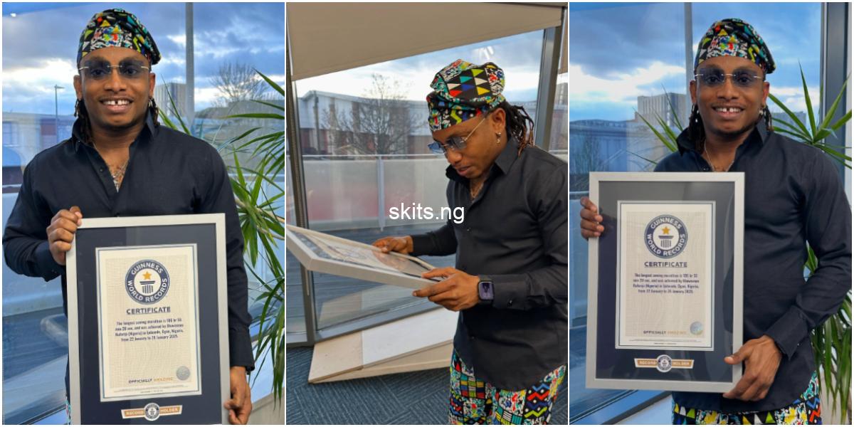 106 hours non stop ijebu ode tailor breaks guinness world records for longest sewing marathon