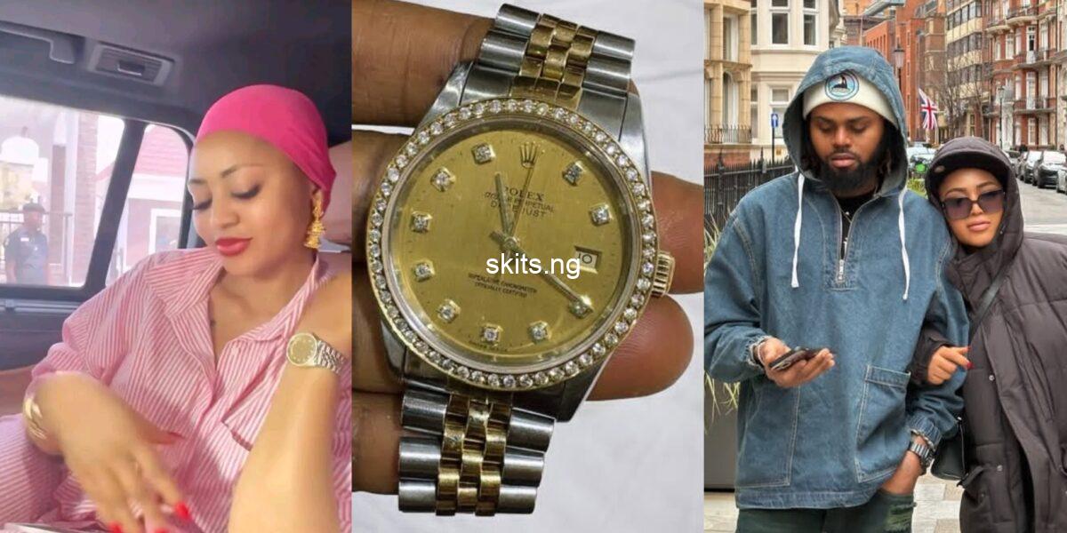 Regina daniels brother adresses fake rolex watch claim shares evidence