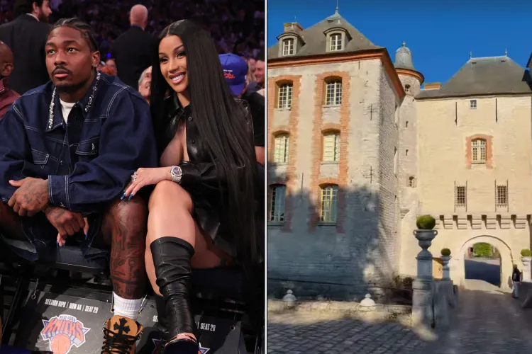 Stefon diggs rents an entire castle in paris to give his woman cardi b full queen treatment videos