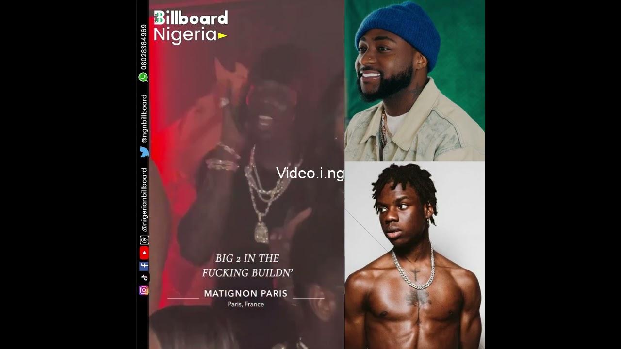 When davido rema link up a paris club night to remember