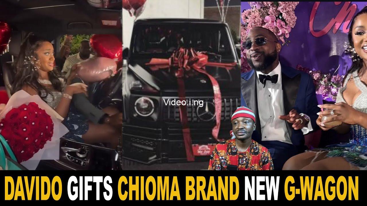 Davido surprises his wife chioma adeleke with a brand new 2025 g wagon as birthday gift video