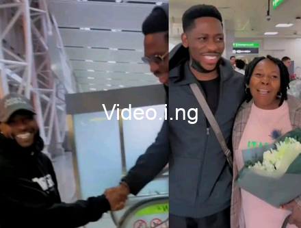 Moment davido moses bliss crossed paths at an airport