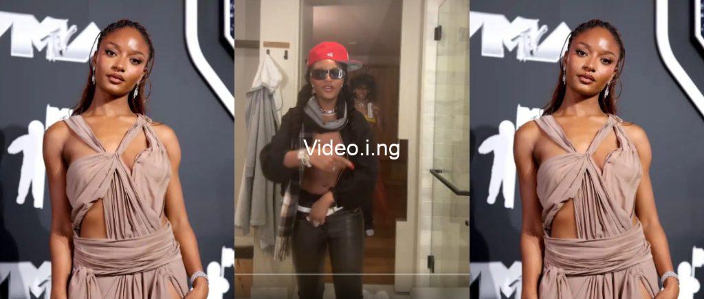Ayra starr dresses up as rema for halloween