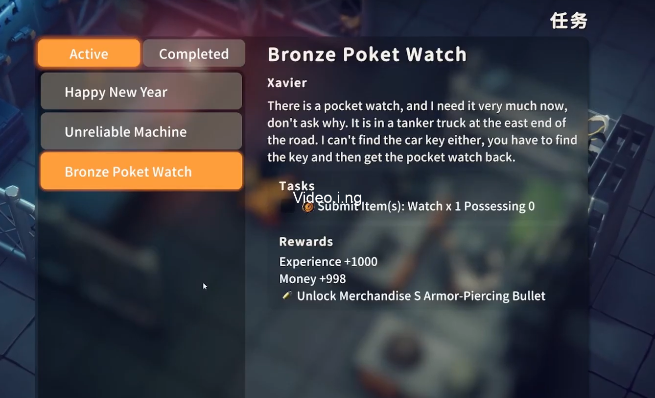 Escape from duckov bronze pocket watch quest guide tasks rewards