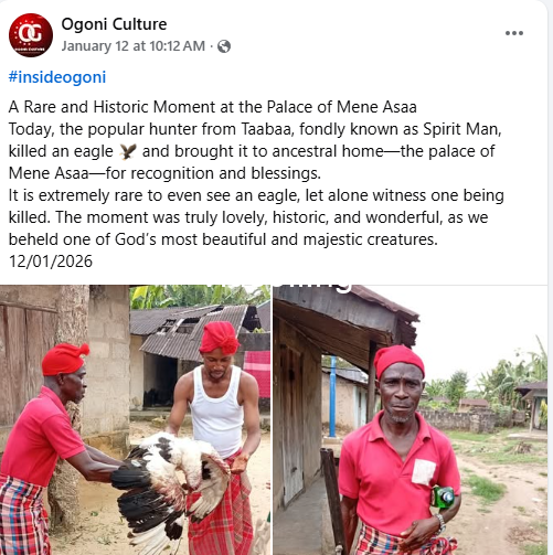 Rivers community celebrates hunter for killing an eagle