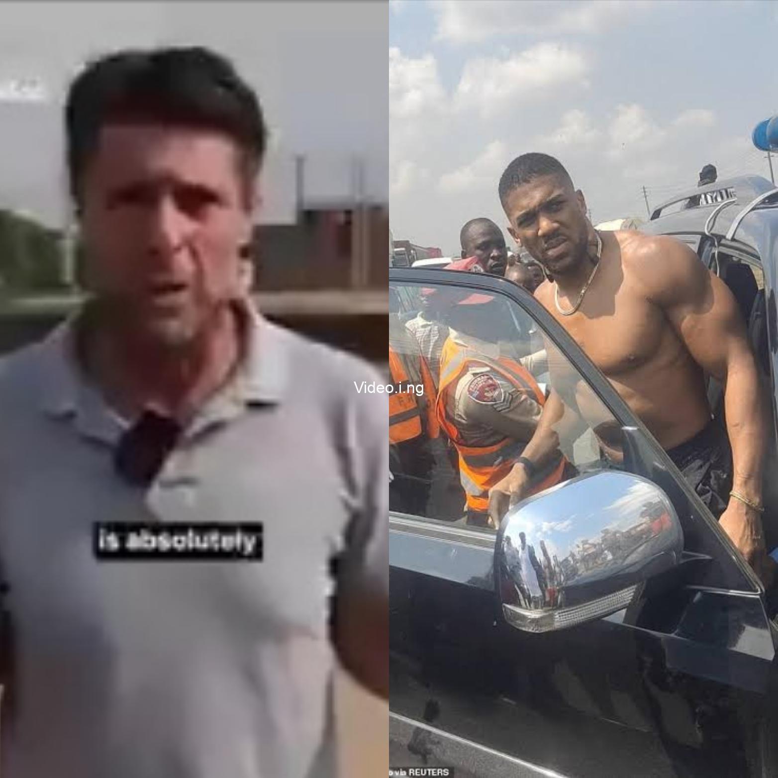 Something that the highways england would be very proud of uk correspondent reports on road where anthony joshua suffered fatal accident video